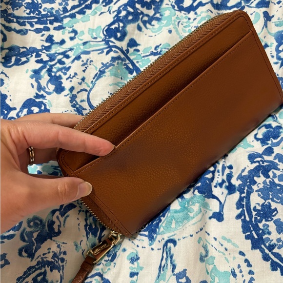 Cole Haan brown pebbled leather wallet - Picture 2 of 3